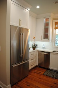 Trumpet Vine, Kitchen, custom above fridge cabinet