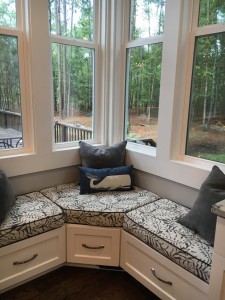 window seating and storage